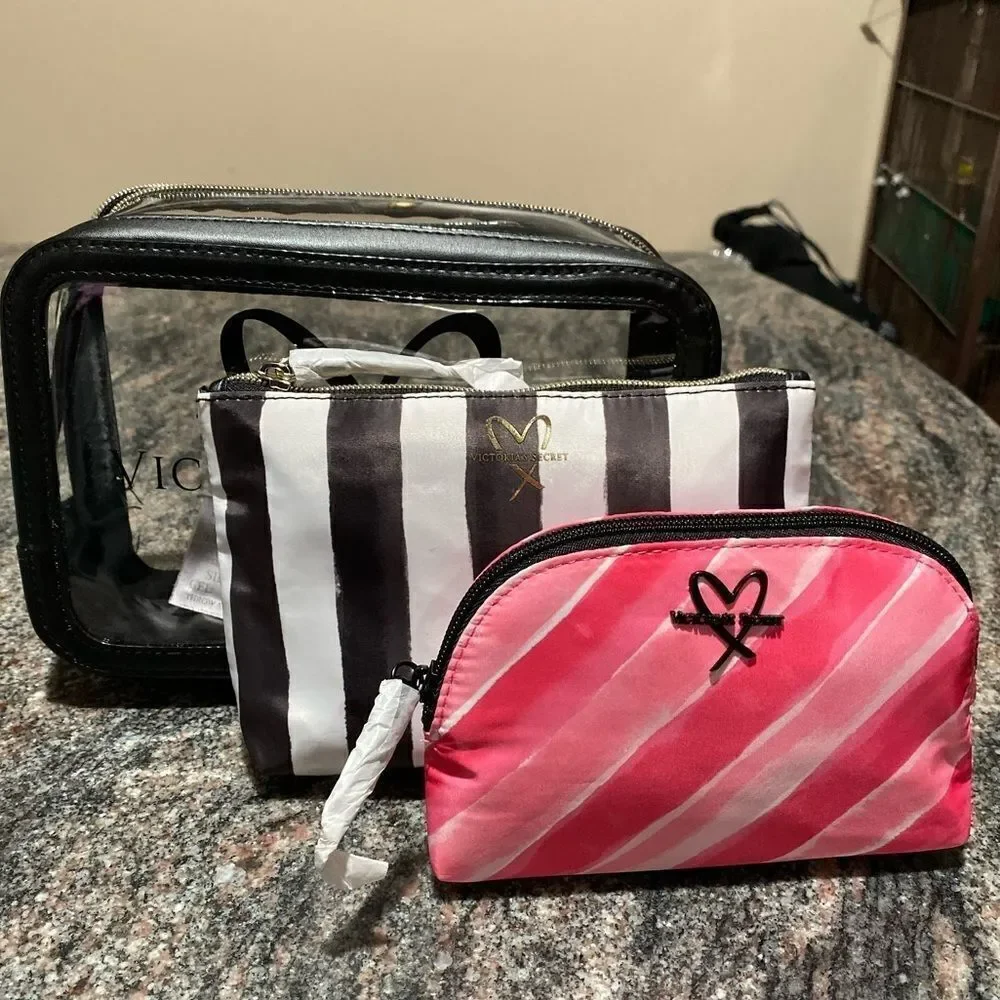 Victoria’s Secret trio makeup cosmetics bags set